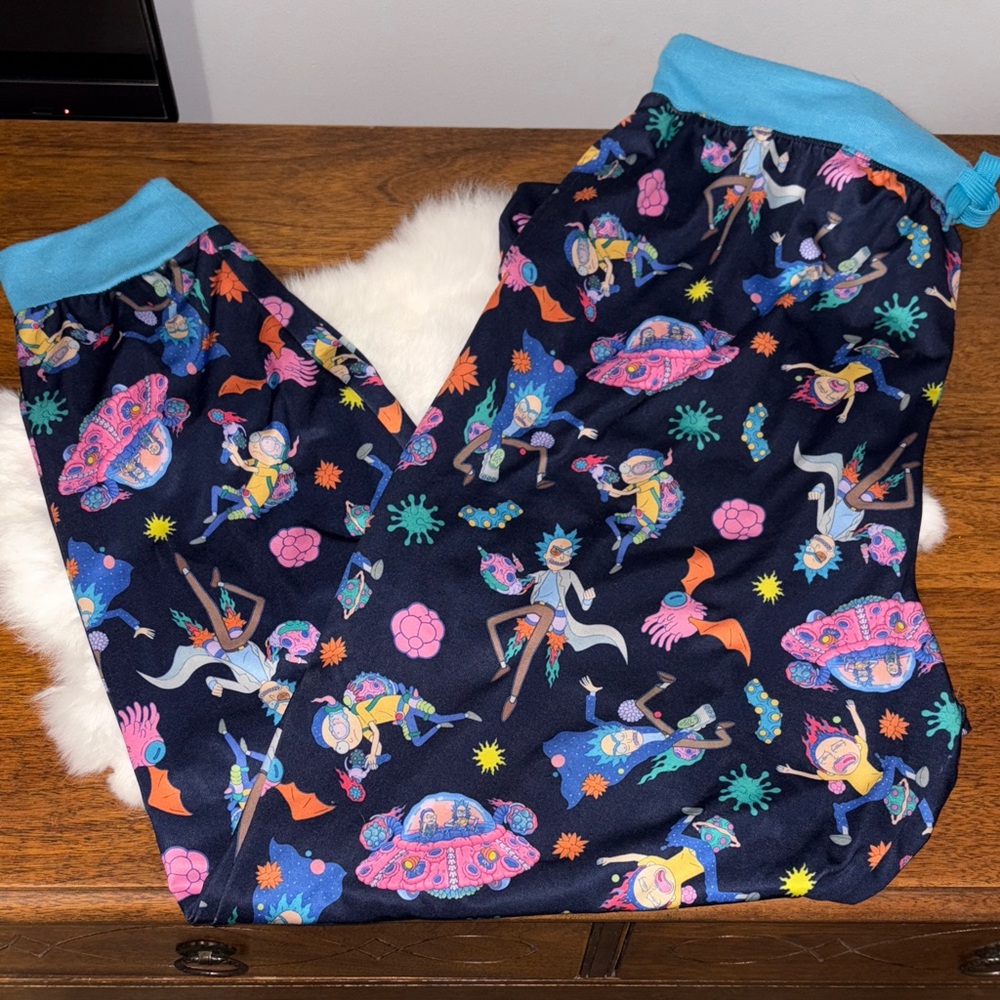 Rick & Morty Print Pants